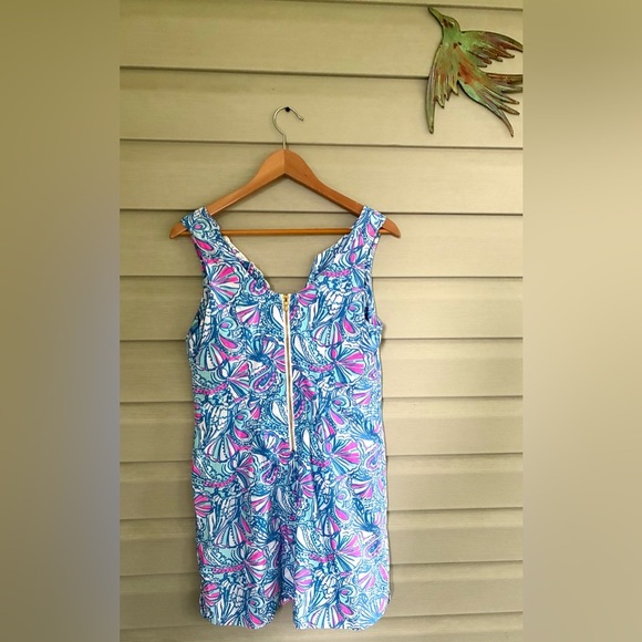 Lilly Pulitzer dress Target 20th anniversary collab My Fans blue mini Shift EUC - Picture 15 of 15